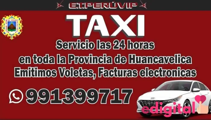 Servicio Taxi en Huancavelica - Av. Los Chancas N° 112