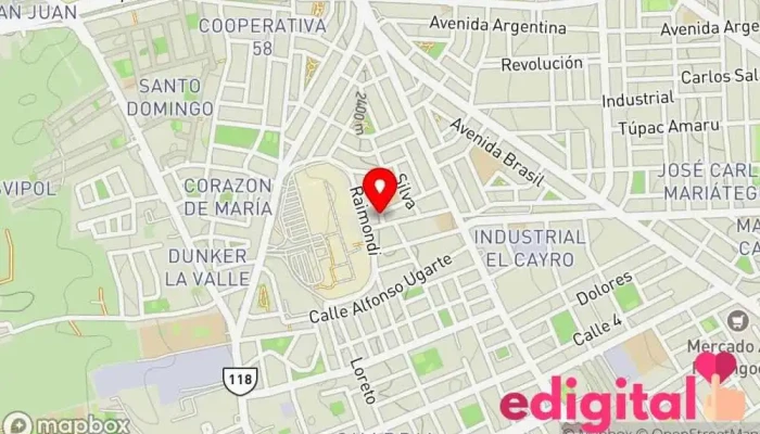 mapa de SHALOM Servicio de transporte en Arequipa