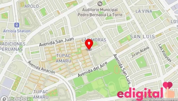 mapa de SJM Farma Farmacia en San Luis