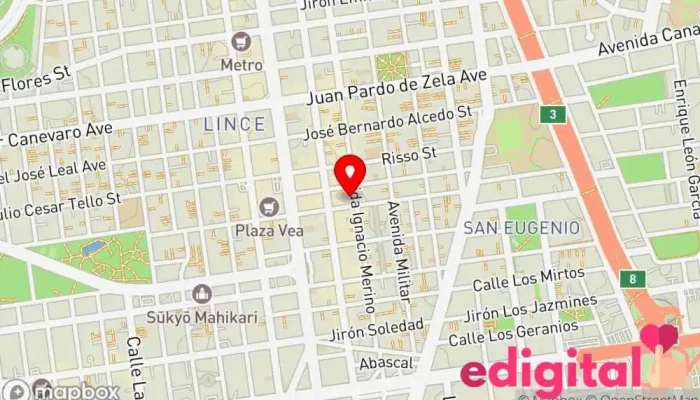 mapa de SOCOMDI SAC Farmacia en Lince