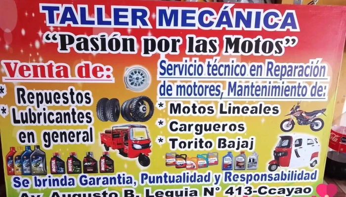 Taller Mecánica pasión por las motos - Av.Augusto B.Leguia