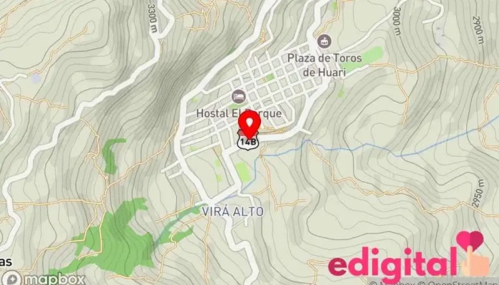 mapa de Terminal de Huari Servicio de transporte en Huari