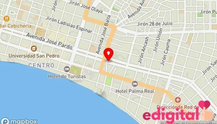 mapa de Terminal Huarmey Las aldas Agencia de viajes en Chimbote