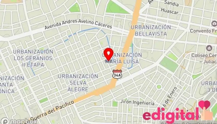 mapa de TERMINAL TERRESTRE - CABANA, CABANILLAS, Sta. LUCIA Servicio de transporte en Juliaca 21101