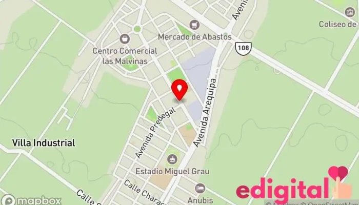 mapa de Terminal Terrestre de Majes Estación de autobuses en Majes