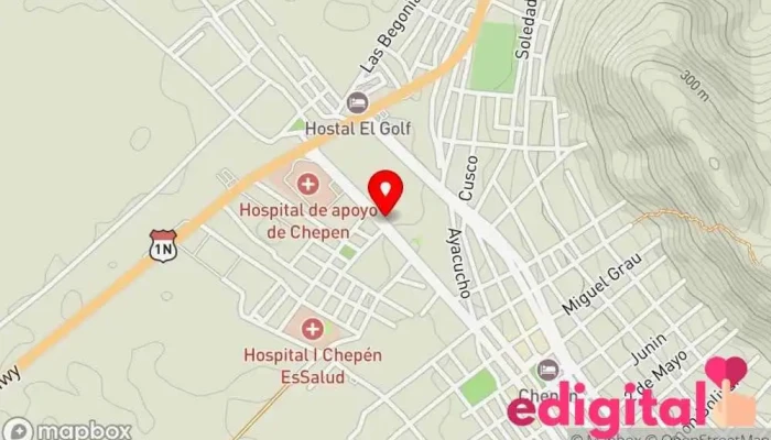 mapa de Terminal Terrestre del Valle Jequetepeque Agencia de viajes en Chepén 13871
