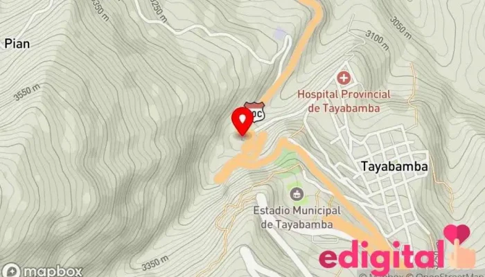 mapa de Terminal Terrestre Tayabamba Empresa de autobuses en Tayabamba 13526