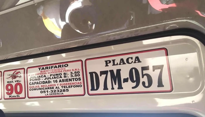 Terminal Virgen De Fatima -  Descuentos - Puno 21001