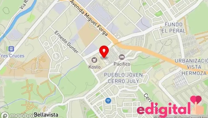 mapa de Terrapuerto Internacional Estación de autobuses en Jacobo Hunter