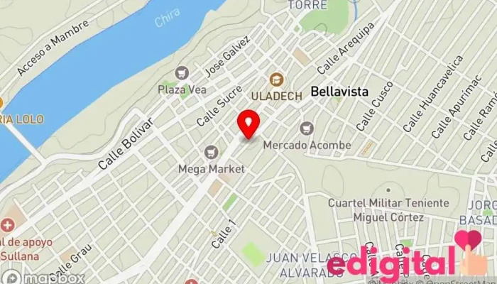 mapa de Tiendas De Agroquimicos Sullana Farmacia en Sullana