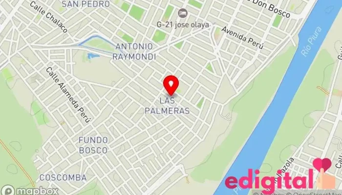 mapa de Tonis Farmacia homeopática en Piura