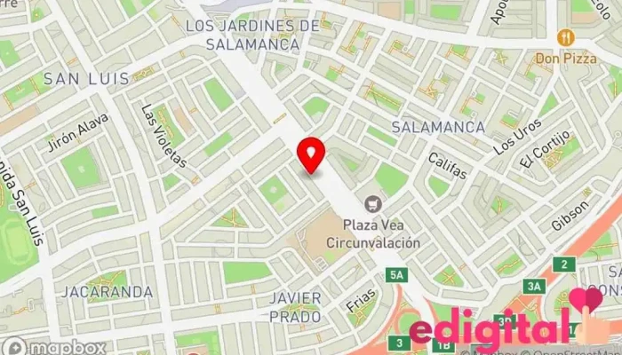 mapa de Top Veterinaria - San Luis Farmacia veterinaria en Lima