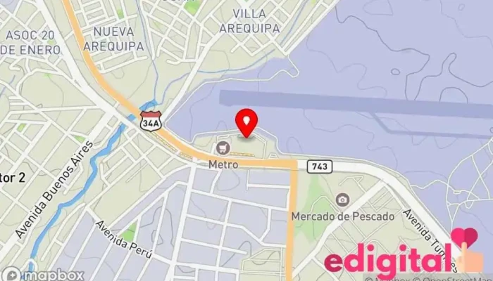 mapa de Tour Huamanga Servicio de transporte en Cerro Colorado