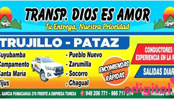 Transportes Dios Es Amor (puebll Nuevo) - Perú