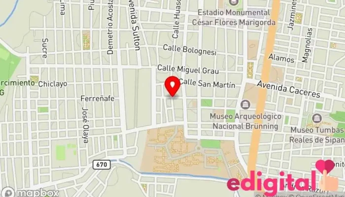 mapa de Unifarma Farmacia en Lambayeque