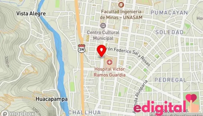 mapa de WAYTAFARMA Farmacia en Huaraz