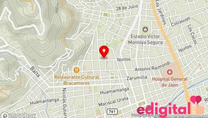 mapa de Yamifarma Botica y Perfumería Farmacia en Jaén