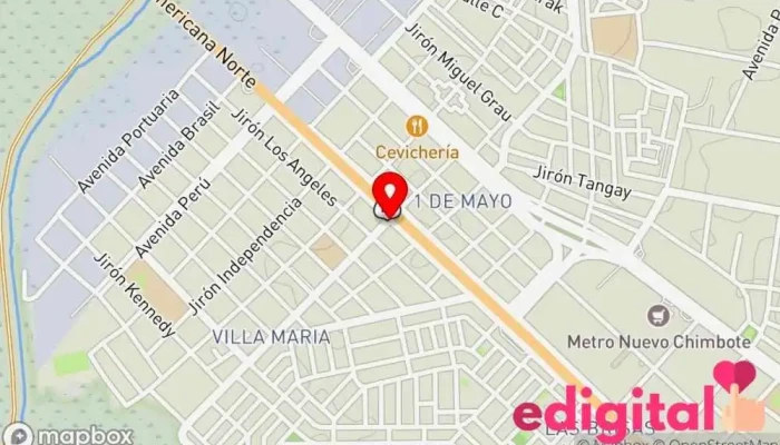 mapa de Yan Farma Farmacia en Chimbote