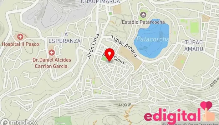 mapa de Yolifarma Boticas - Salud Farmacia en Cerro De Pasco