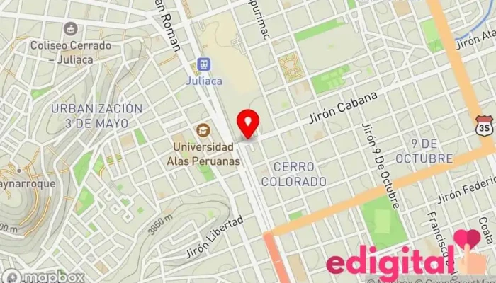 mapa de ZetaPharm S.A.C. Juliaca Farmacia en Juliaca