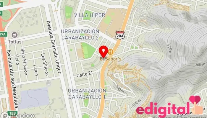 mapa de ZSTL-Boticas Farmatodo Farmacia en Comas